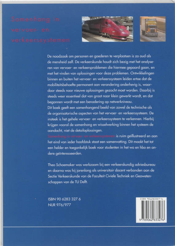 Achterkant van Samenhang in vervoer- en verkeerssystemen