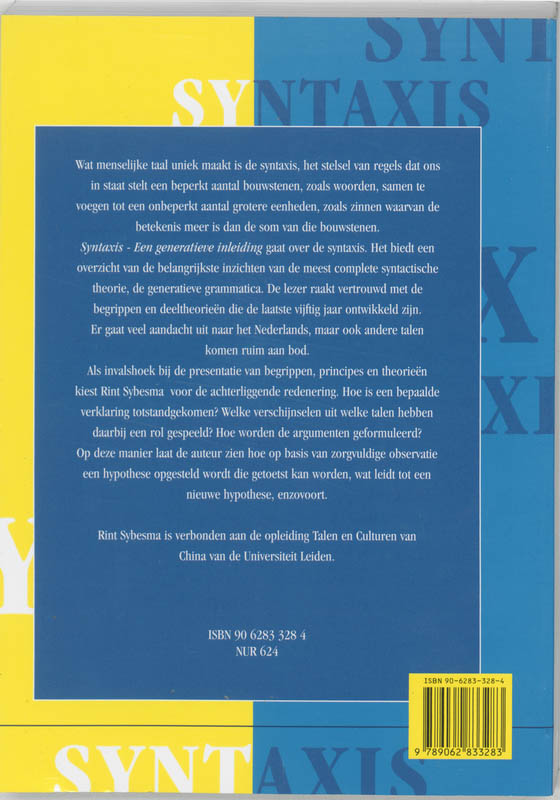 Achterkant van Syntaxis