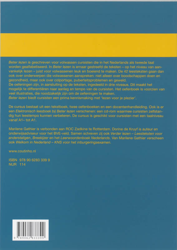 Achterkant van Oefenboek