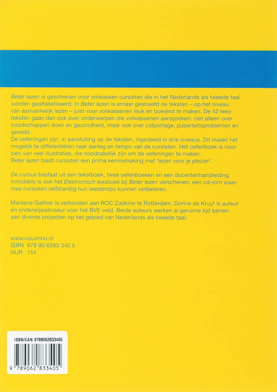 Achterkant van Oefenboek