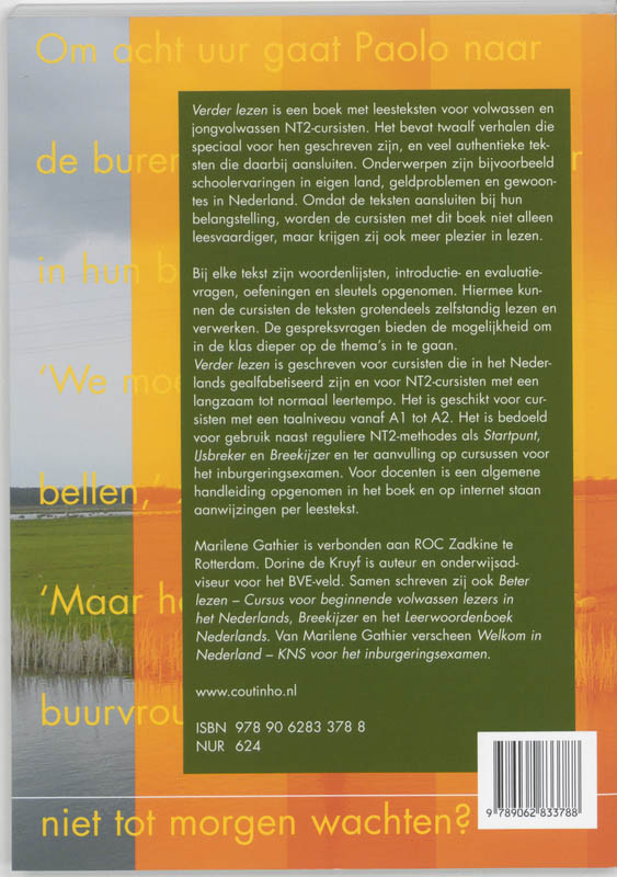 Achterkant van Verder lezen