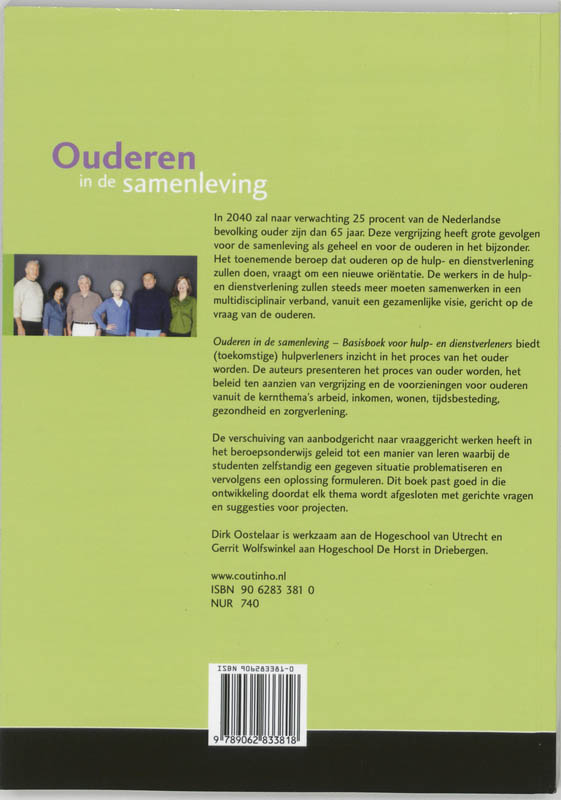 Achterkant van Ouderen in de samenleving