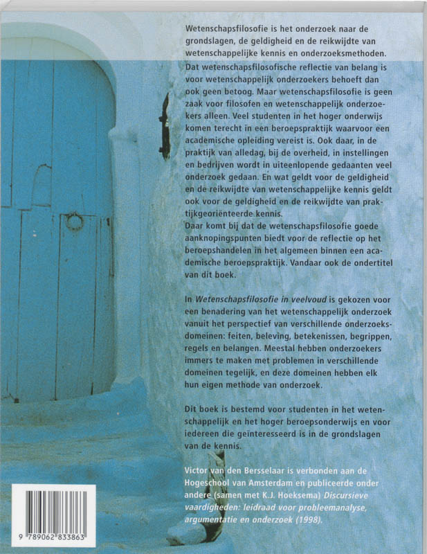 Achterkant van Wetenschapsfilosofie in veelvoud