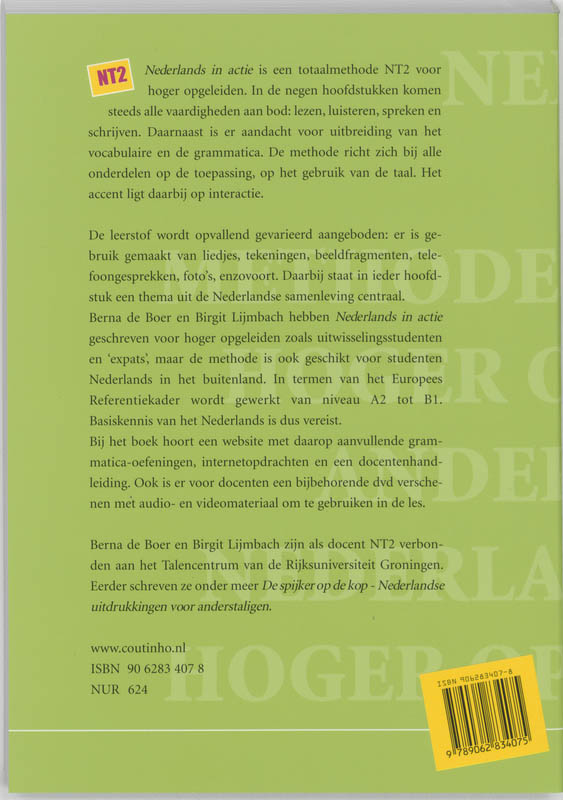 Achterkant van Nederlands in actie