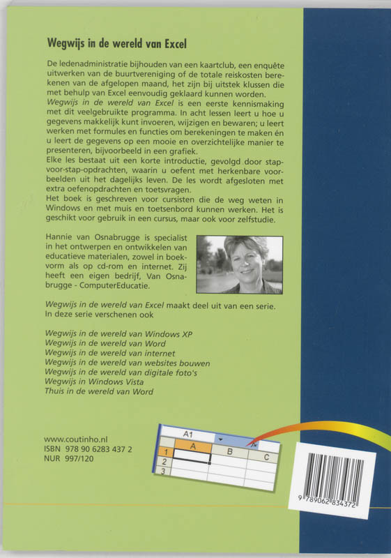 Achterkant van Wegwijs in de wereld van Excel