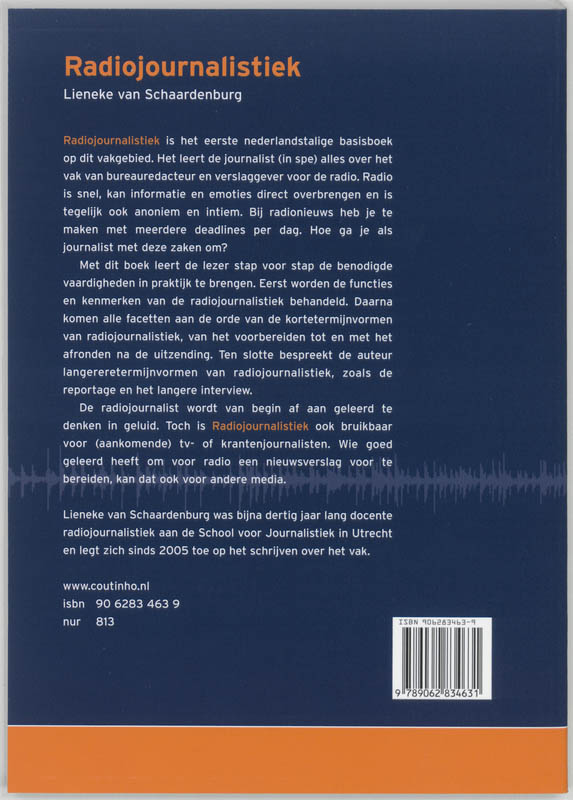 Achterkant van Radiojournalistiek