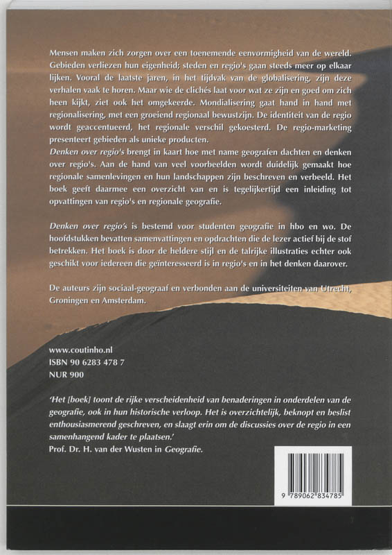 Achterkant van Denken over regio's