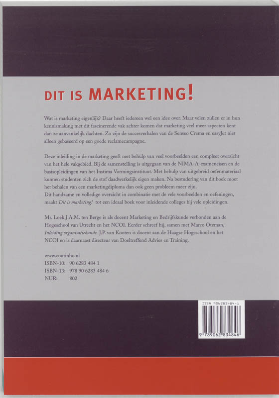 Achterkant van Dit is marketing!