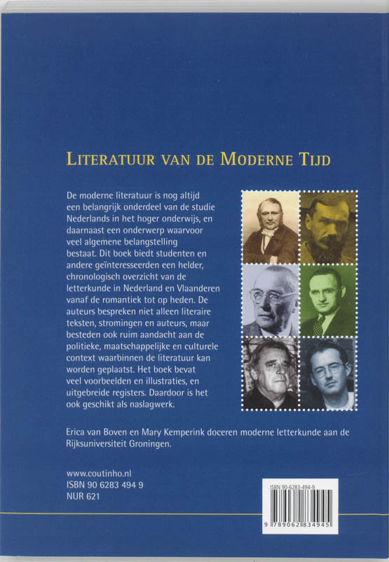 Achterkant van Literatuur van de moderne tijd