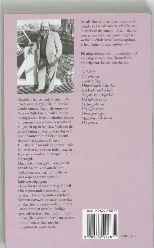 Achterkant van In den beginne