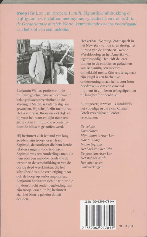 Achterkant van De troop-leraar