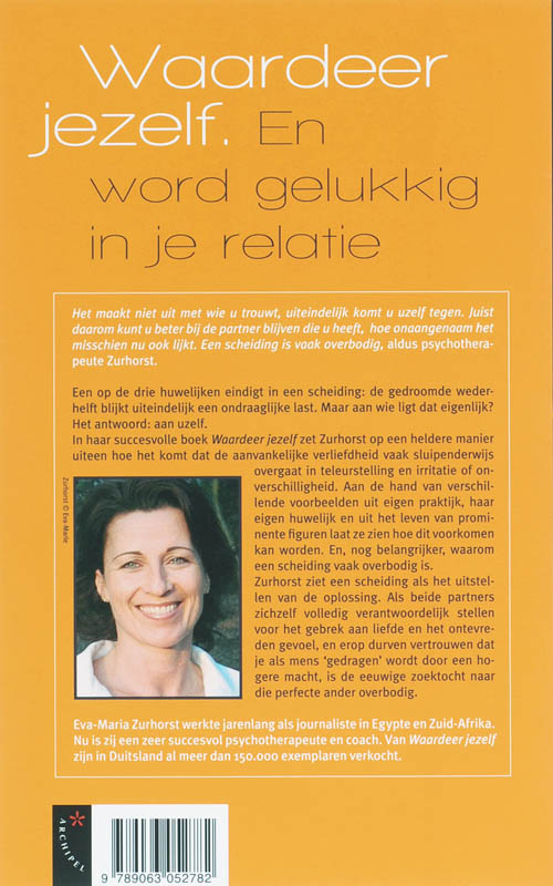 Achterkant van Waardeer jezelf