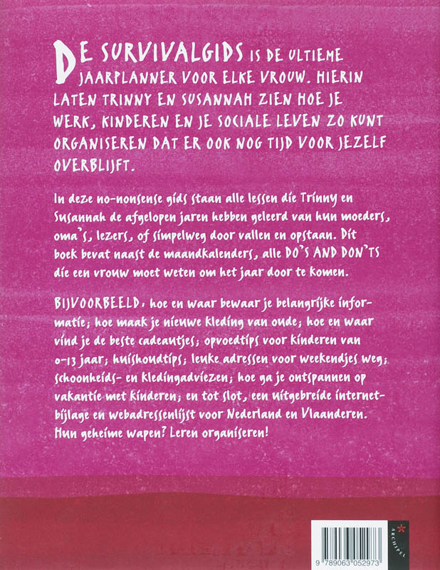 Achterkant van De survivalgids