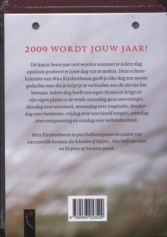 Achterkant van Je beste jaar ooit 2009