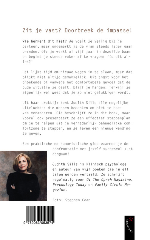 Achterkant van Uit de comfortzone