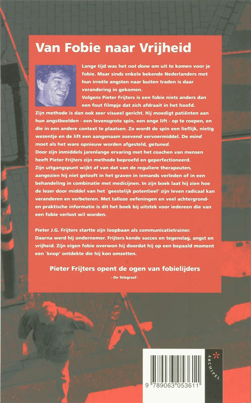 Achterkant van Van fobie naar vrijheid