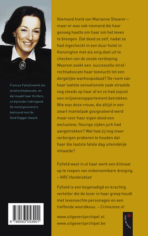 Achterkant van De mond gesnoerd