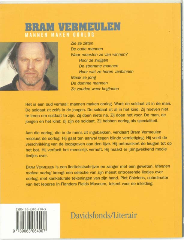 Achterkant van Mannen maken oorlog
