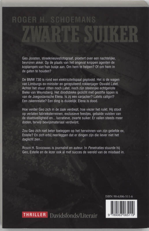 Achterkant van Zwarte suiker