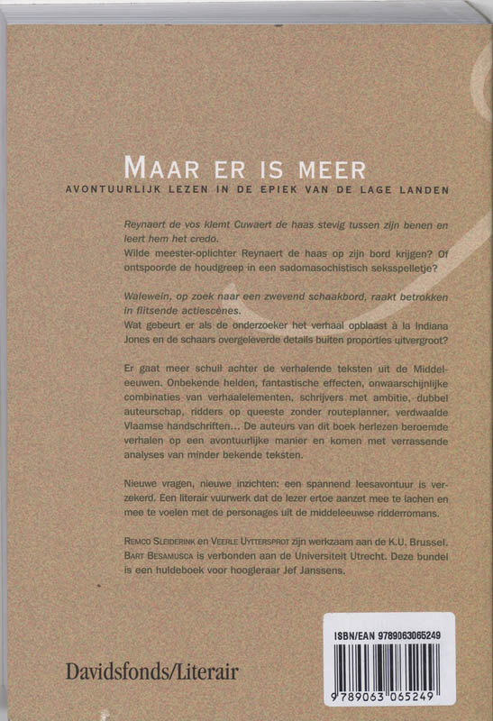 Achterkant van Maar er is meer