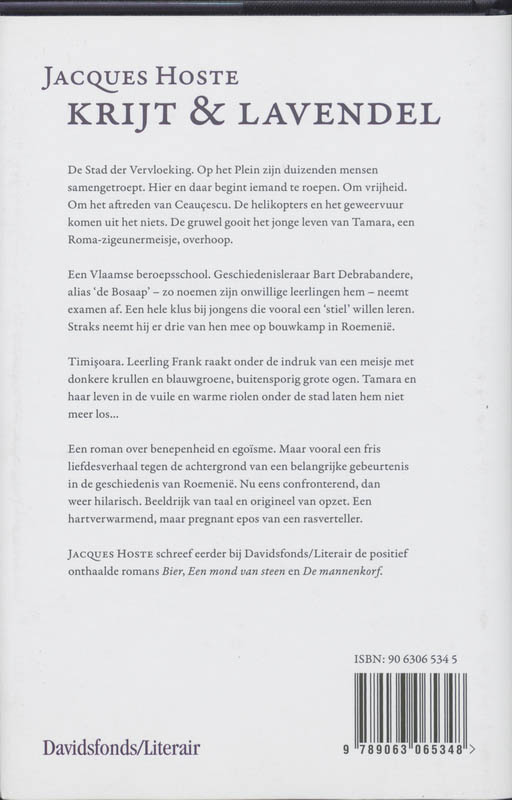 Achterkant van Krijt en lavendel
