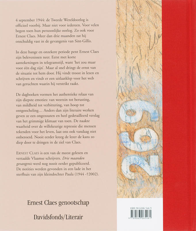 Achterkant van Drie maanden gevangenis