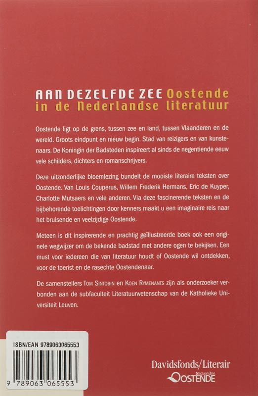 Achterkant van Aan dezelfde zee. Oostende in de Nederlandse literatuur