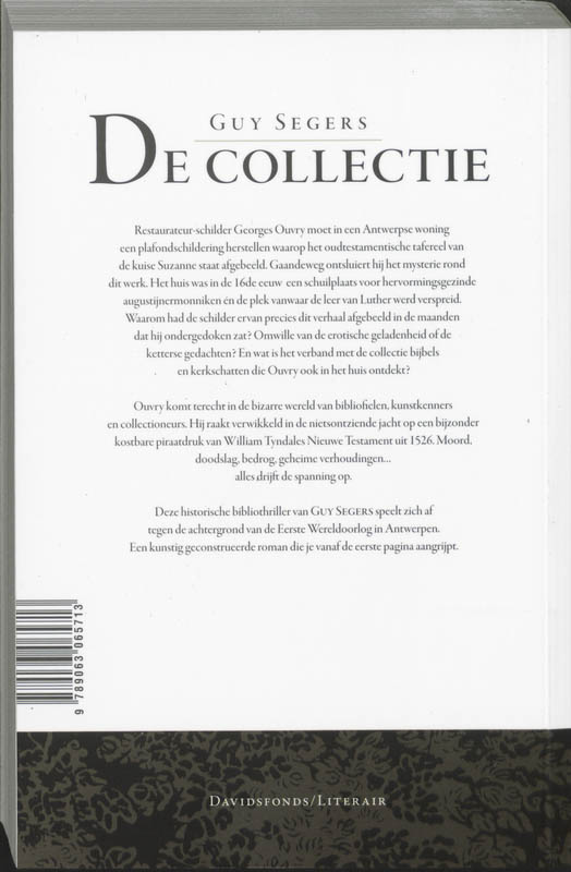 Achterkant van De collectie