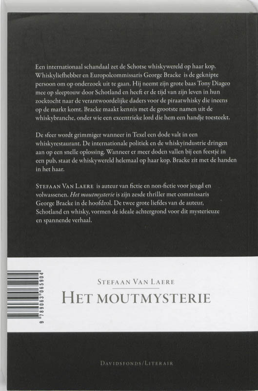 Achterkant van Het Moutmysterie
