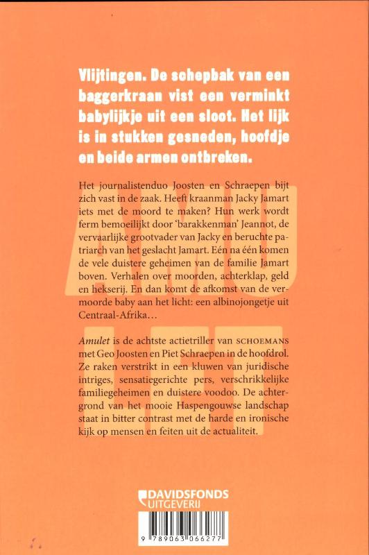 Achterkant van Amulet
