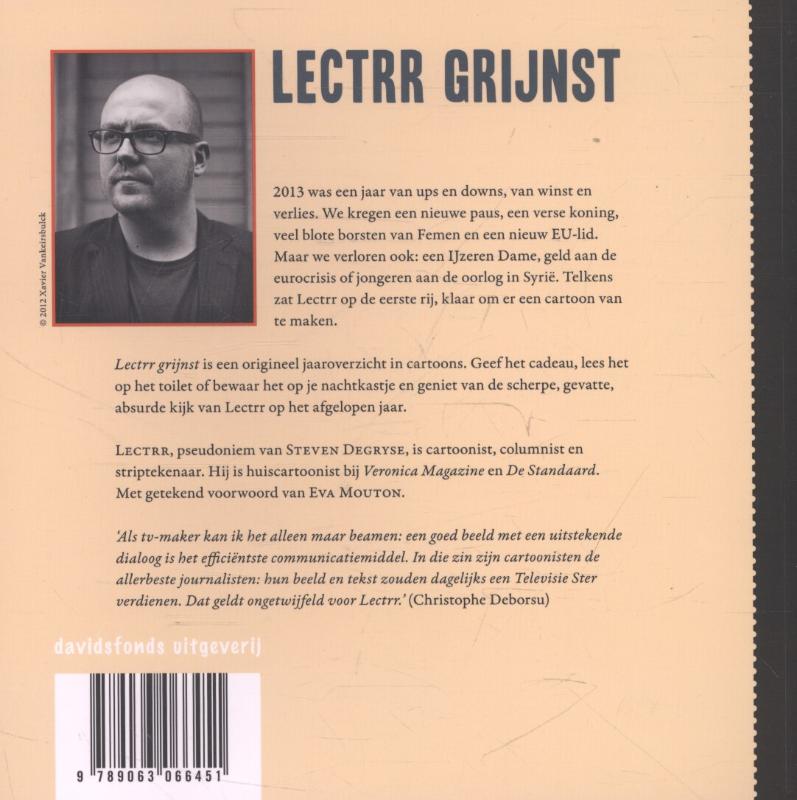 Achterkant van Lectrr grijnst