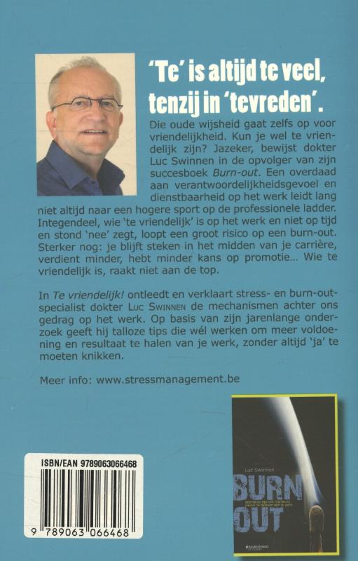 Achterkant van Te vriendelijk!