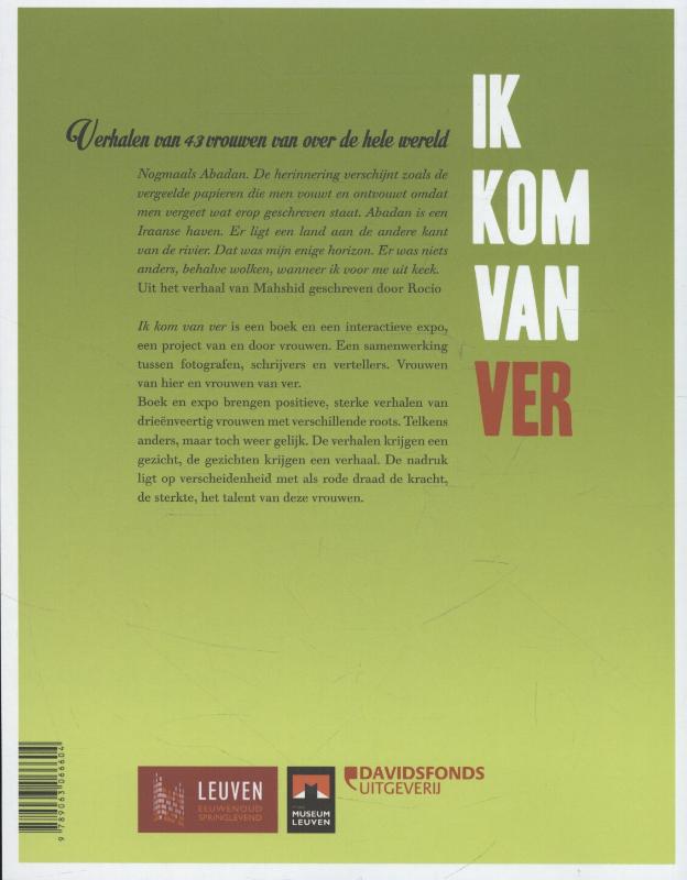 Achterkant van Ik kom van ver