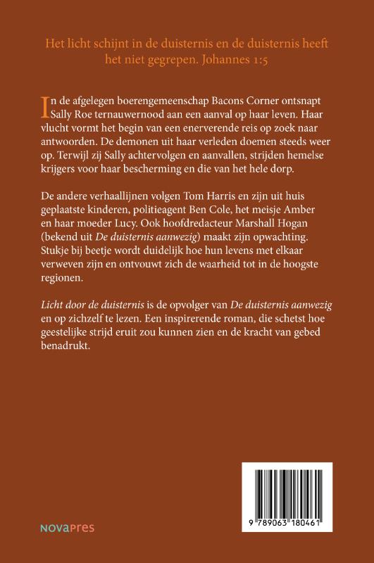 Achterkant van Licht door de duisternis