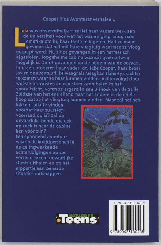 Achterkant van Gevangen op de bodem van de zee
