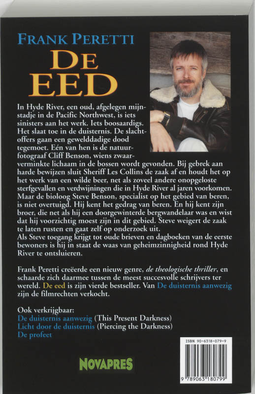 Achterkant van De eed