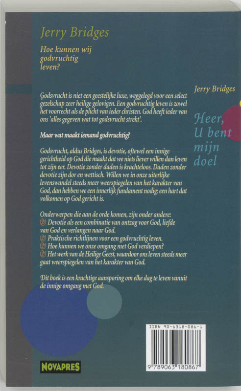 Achterkant van Heer, U bent mijn doel