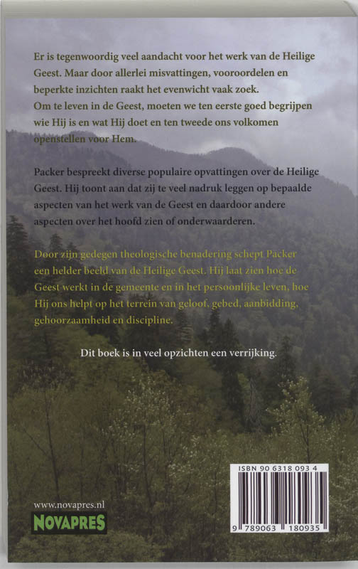 Achterkant van Wandelen door de Geest