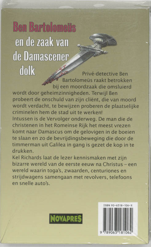 Achterkant van De zaak van de Damasceense dolk