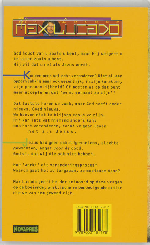 Achterkant van Net als Jezus