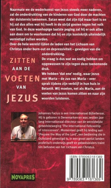 Achterkant van Zitten aan de voeten van Jezus