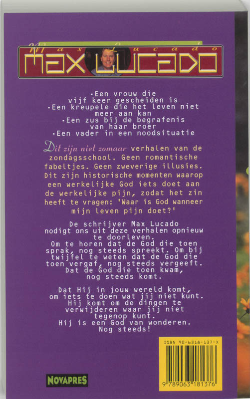 Achterkant van Een God van wonderen is Hij. Nog steeds!