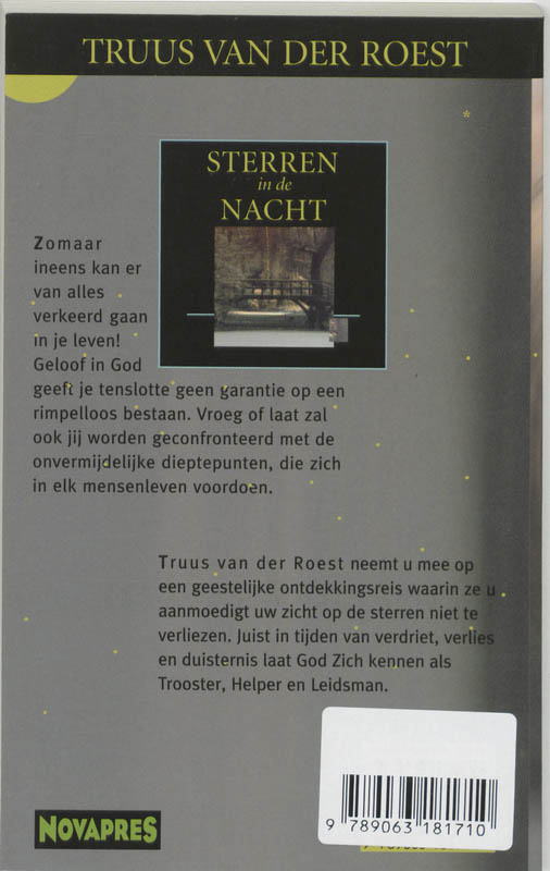 Achterkant van Sterren in de nacht