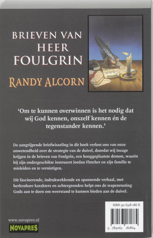 Achterkant van Brieven van Heer Foulgrin