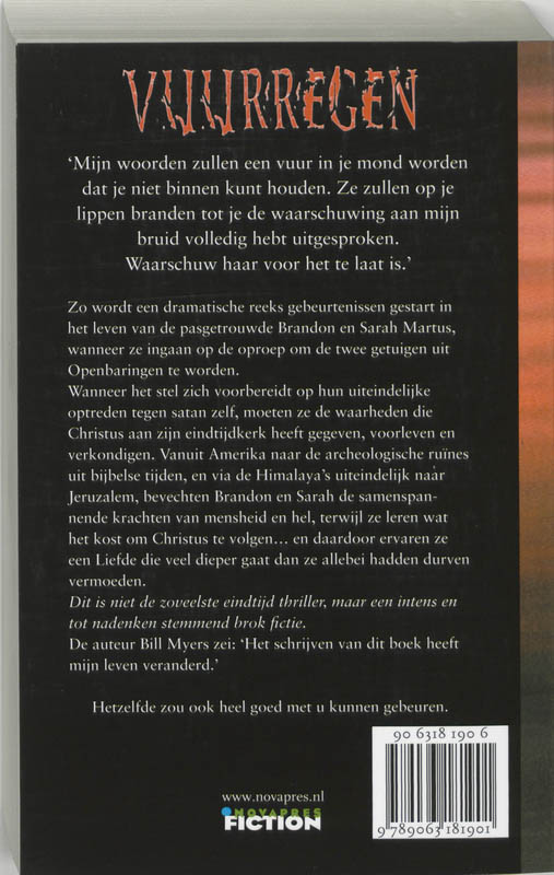 Achterkant van Vuurregen