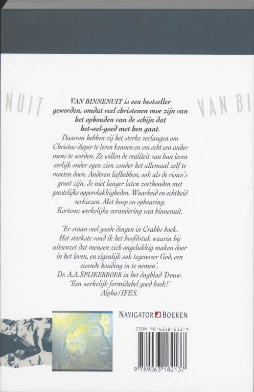 Achterkant van Van binnenuit