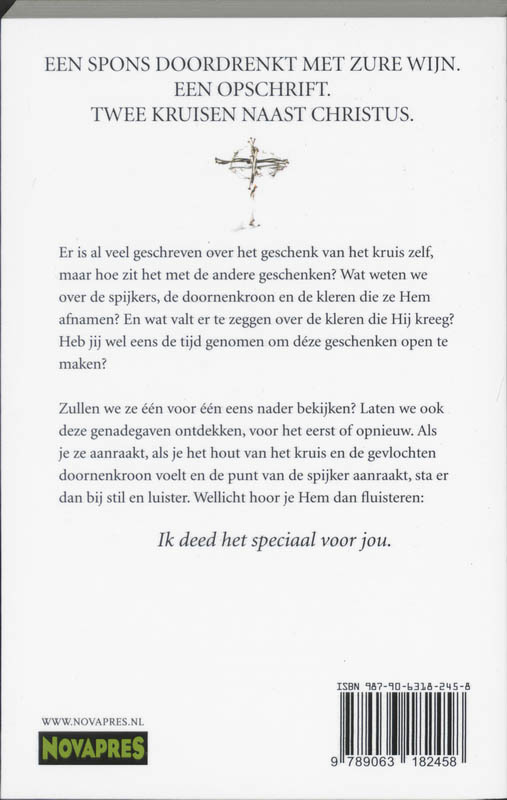Achterkant van Hij koos de pijn / Hij deed dit voor jou set 2 dln
