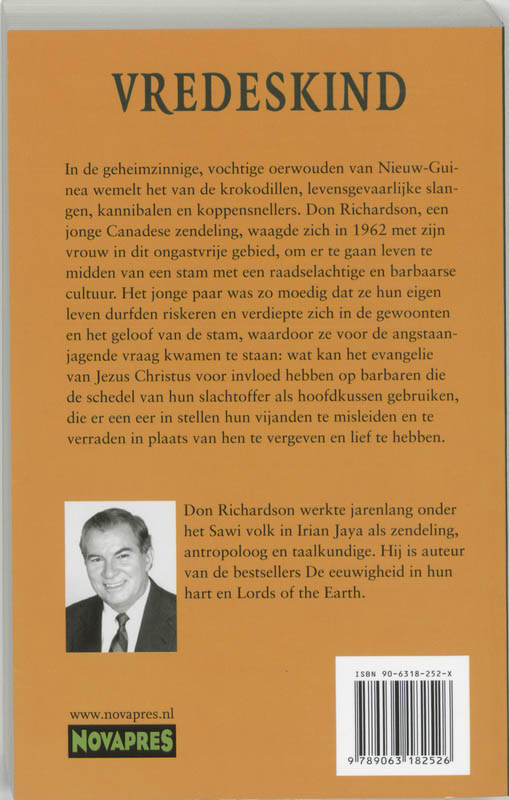 Achterkant van Vredeskind