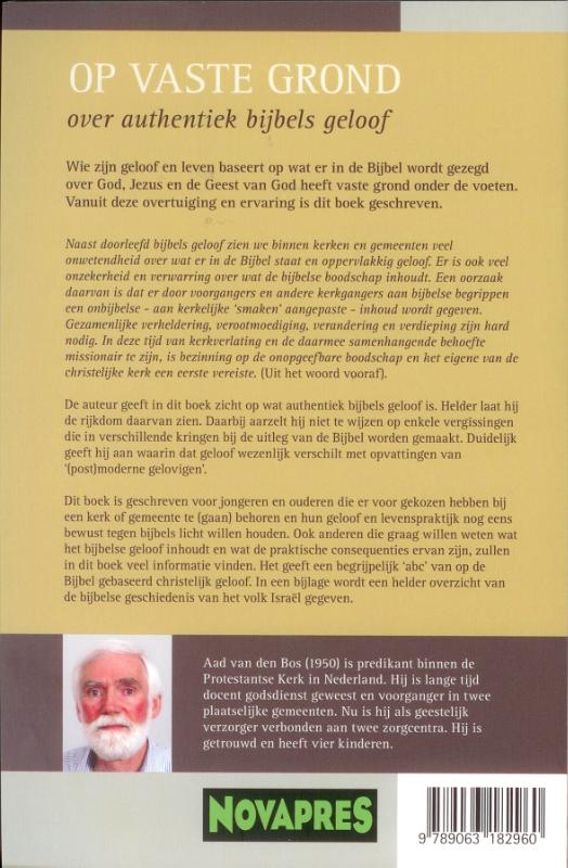 Achterkant van Op vaste grond