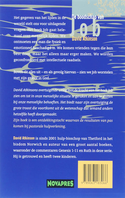 Achterkant van De Boodschap van Job